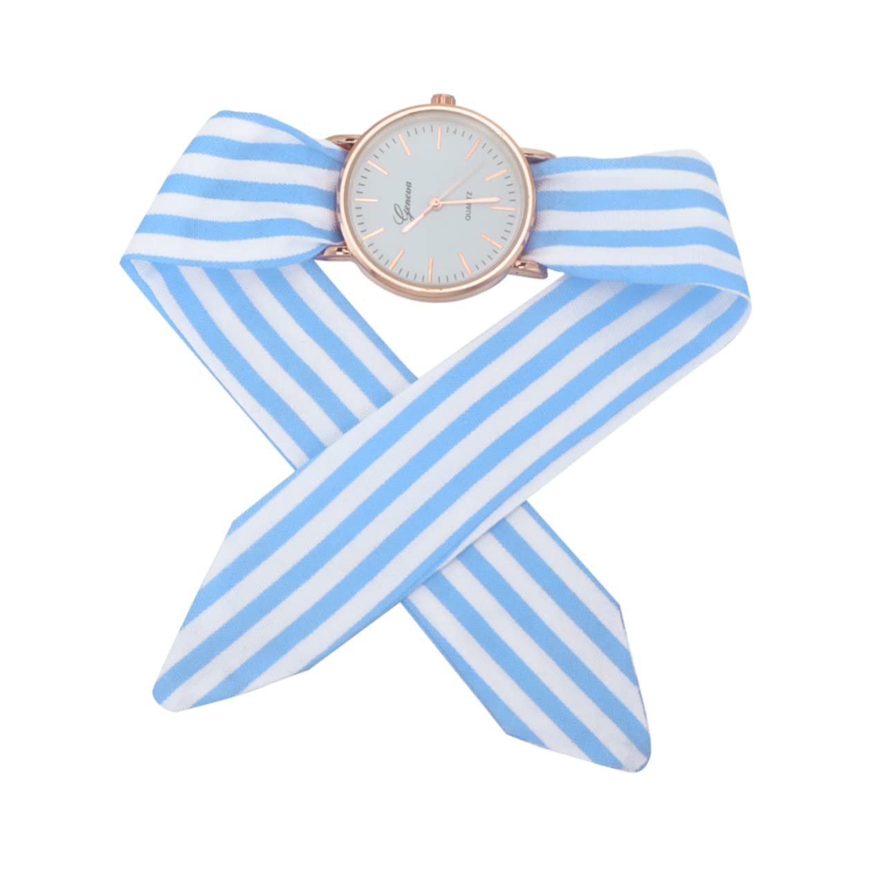 Годинник з бантом LIFKOME поліестер - жіночий кварцовий наручний годинник, блакитний, фото №1 Годинник з бантом LIFKOME поліестер - жіночий кварцовий наручний годинник, блакитний, фото №1