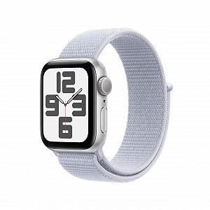 Смарт-годинник Apple Watch SE (2nd Generation) GPS 40mm алюмінієвий корпус сріблястий та Sport Loop синій колір хмари (One Size) - Фото 1