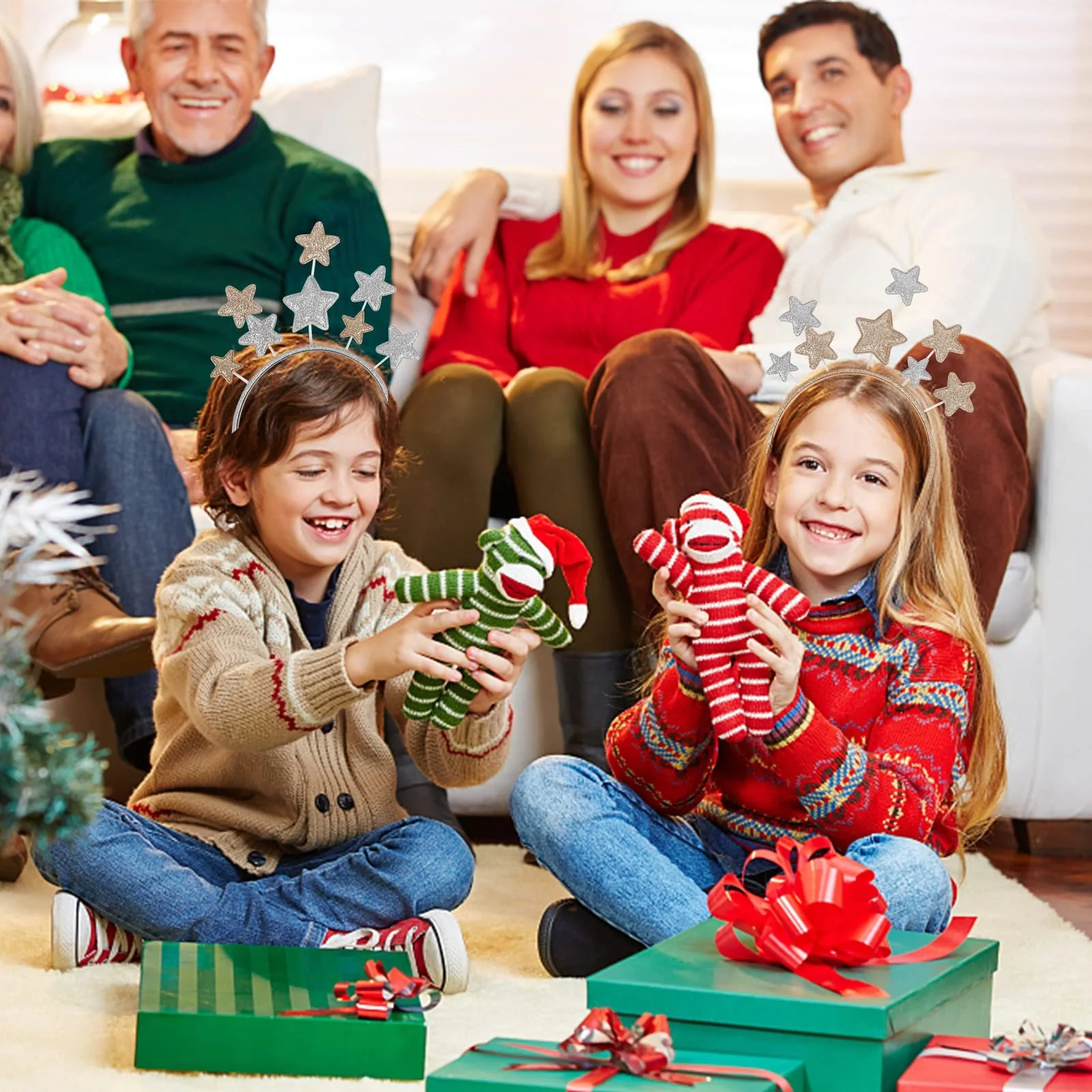 Набір Різдвяних обручів зі зірками, фото №6