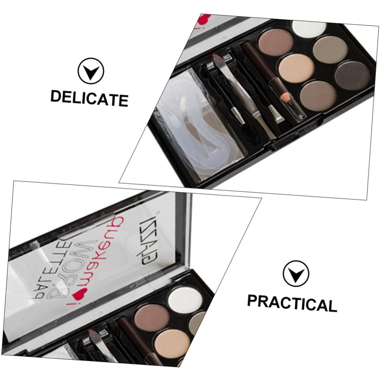 Набор Healvian Augenbrauen Puder Augenbrauen Make Up Werkzeuge, фото №5 Набор Healvian Augenbrauen Puder Augenbrauen Make Up Werkzeuge, фото №5