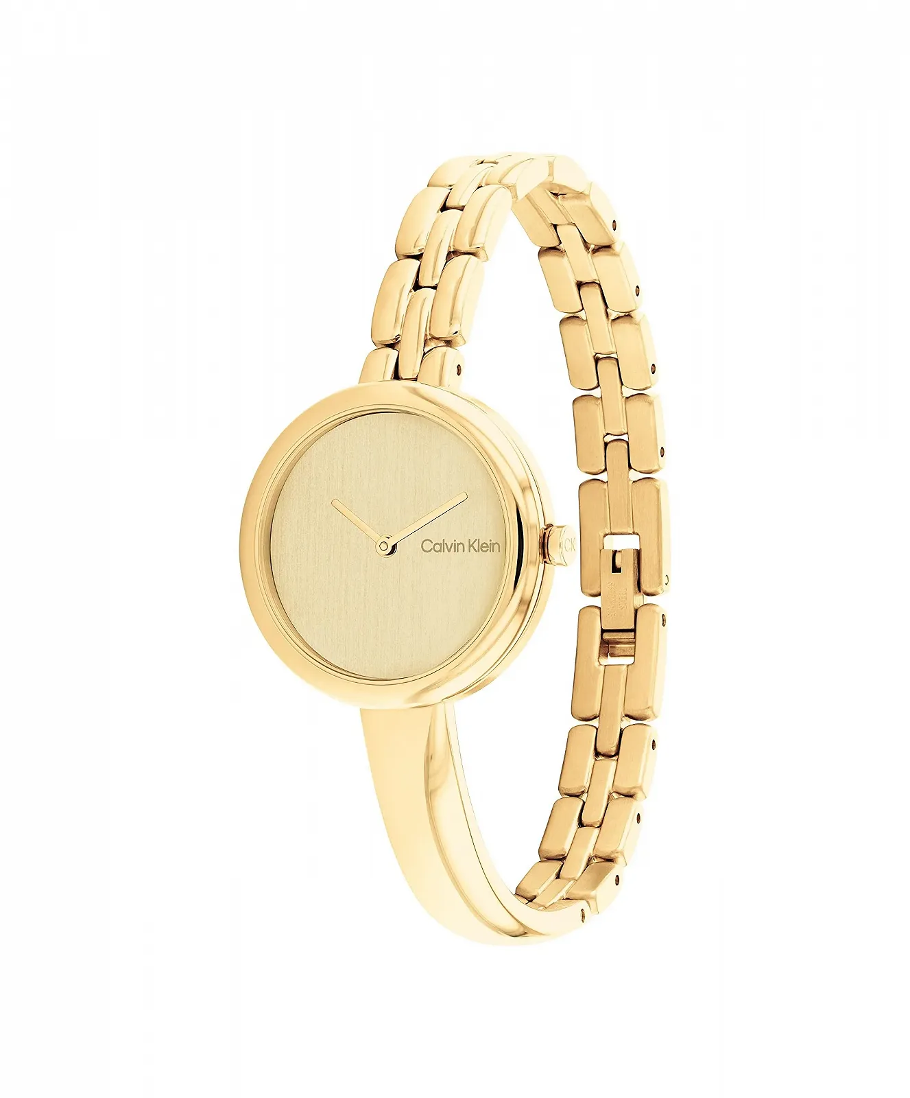 Аналоговые кварцевые часы Calvin Klein Bangled Коллекция, серебристый цвет, браслет из нержавеющей стали, фото №2 Аналоговые кварцевые часы Calvin Klein Bangled Коллекция, серебристый цвет, браслет из нержавеющей стали, фото №2