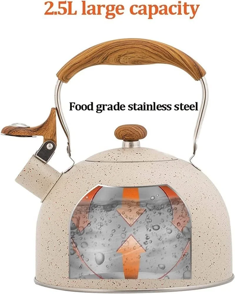 Чайник з свистком, Нержавіюча сталь, Чайник з чавуну, фото №4 Чайник з свистком, Нержавіюча сталь, Чайник з чавуну, фото №4