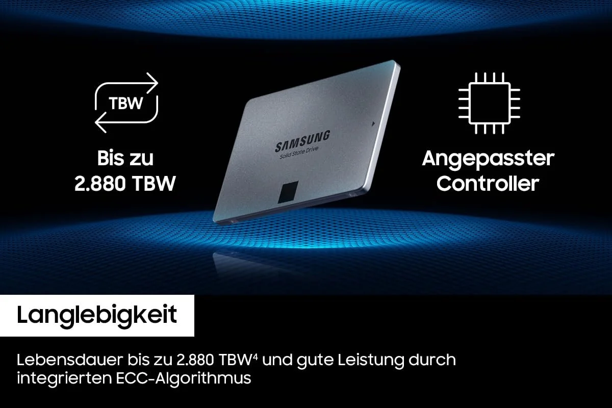 Внутренний SSD Samsung 870 QVO SATA 2.5 дюйма, фото №5 Внутренний SSD Samsung 870 QVO SATA 2.5 дюйма, фото №5