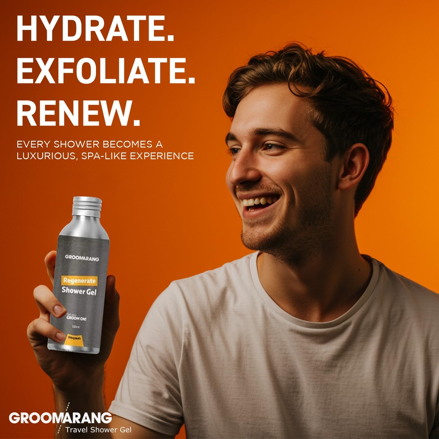 Регенеруючий гель для душу Groomarang Refresh & Revital 100% Natural Organic Vegan 100 мл, фото №7