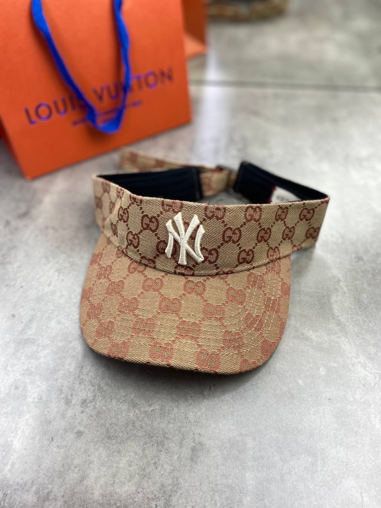 Коричневый козырек Gucci NY gu532, фото №5