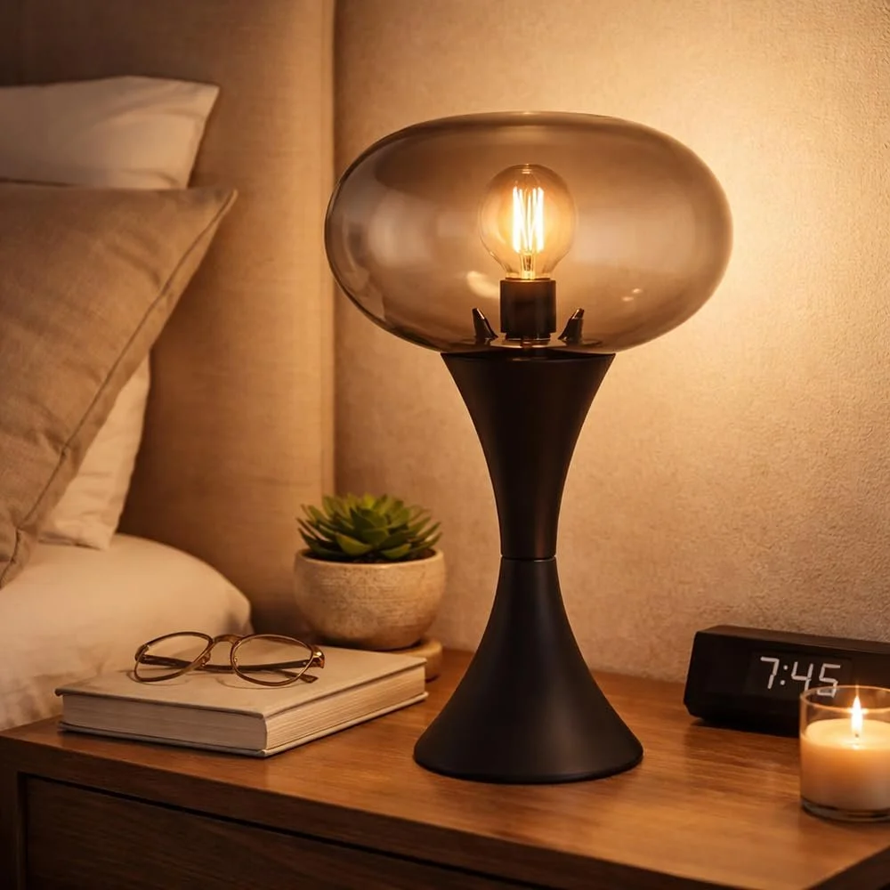 Настольная лампа Globo 1 bulb Black Smoke, фото №4
