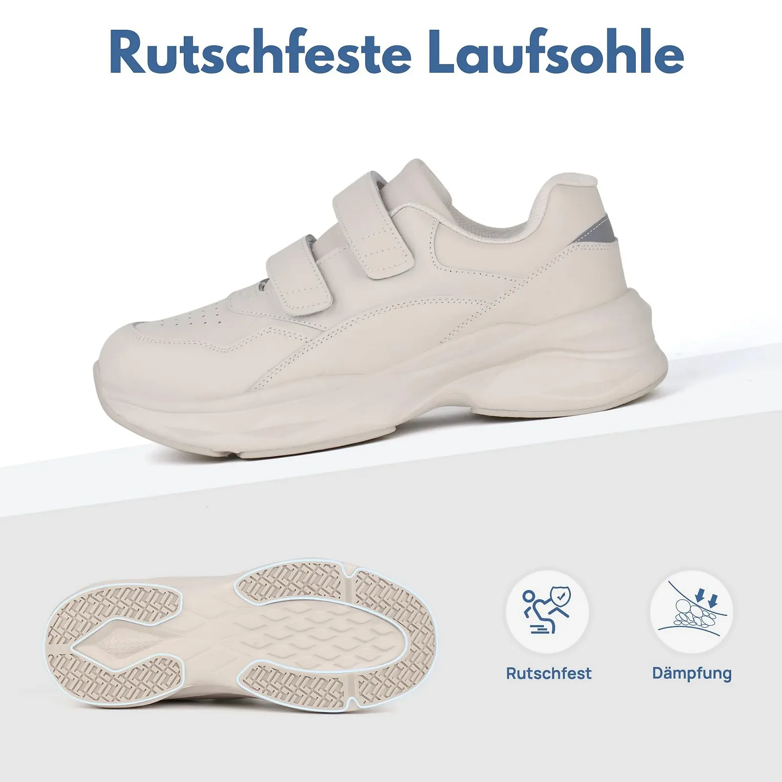 Кросівки Ortho+rest жіночі діабетичні з натуральної шкіри для ходьби з широким носком, фото №5