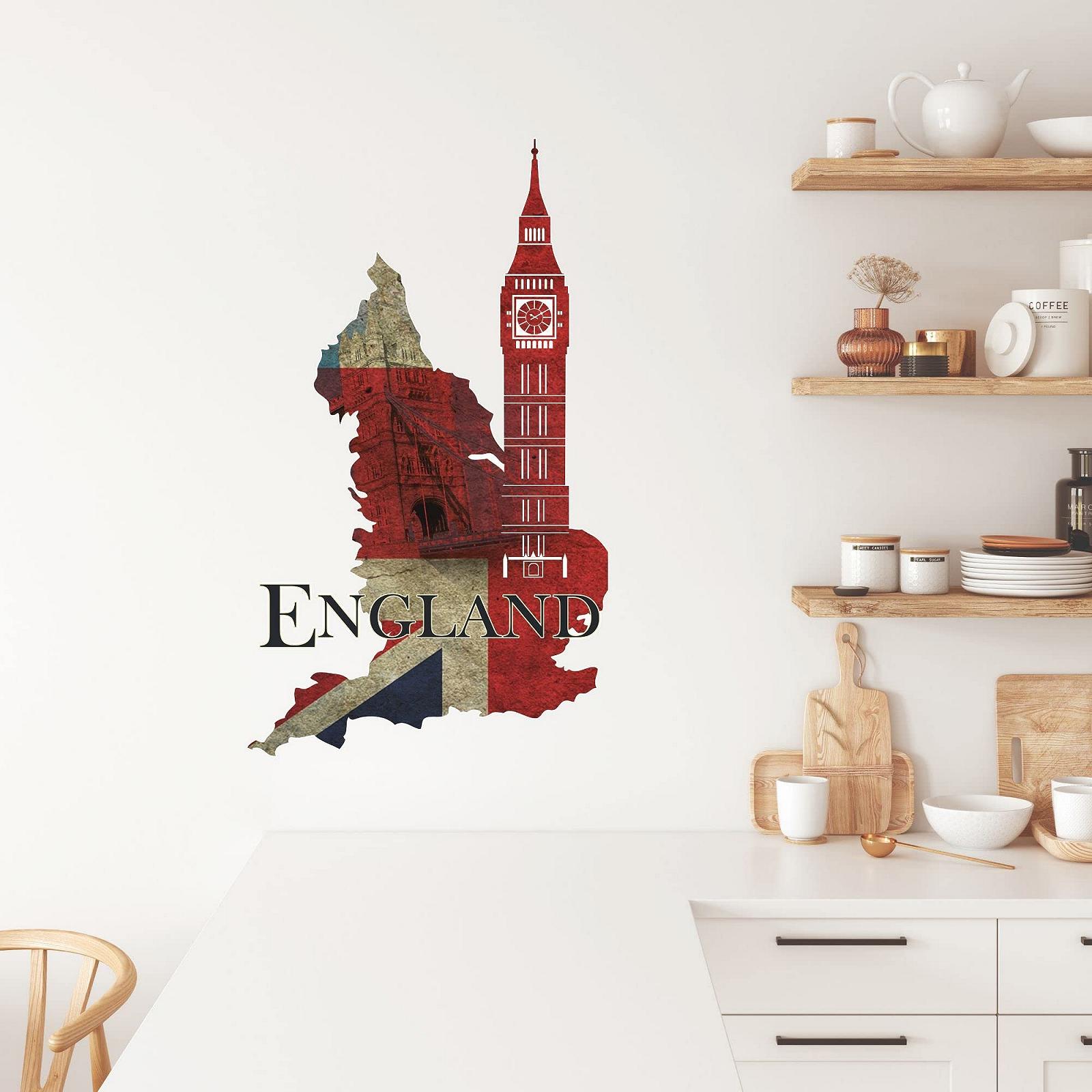 Наклейка на стіну GRAZDesign England London Flag 3D 97 x 57 см, фото №3