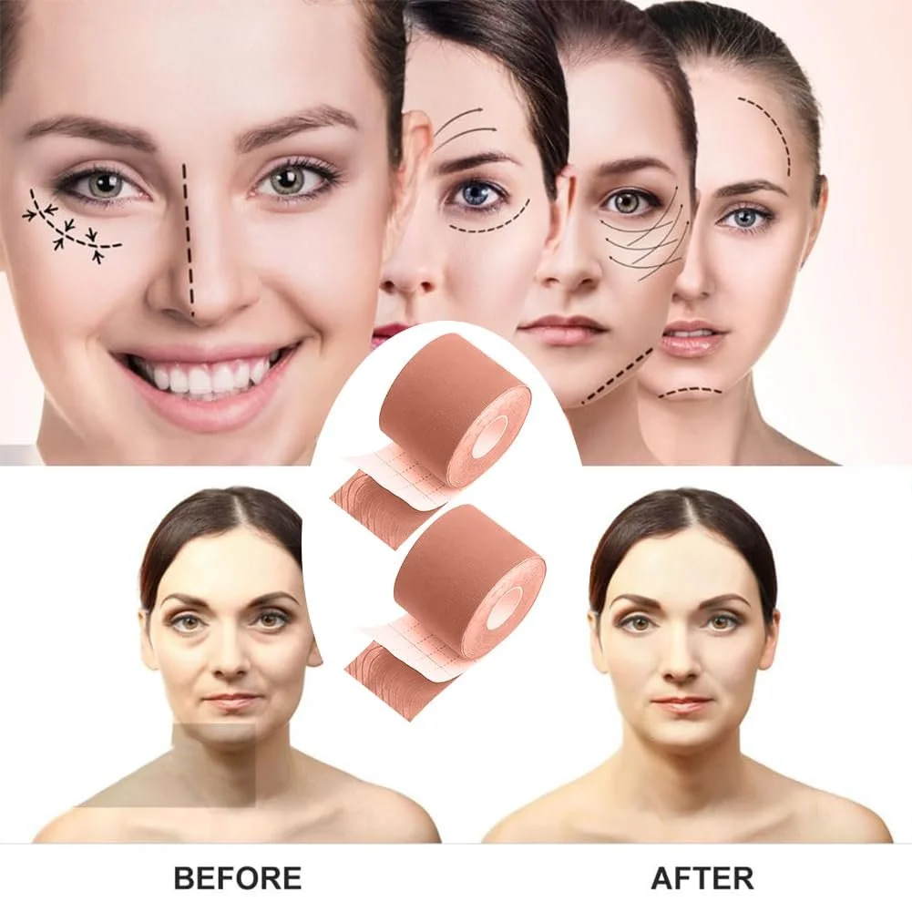 Лента для подтяжки лица 2 шт Бренд не указан 2.5 см x 5 м Бежевый, фото №6