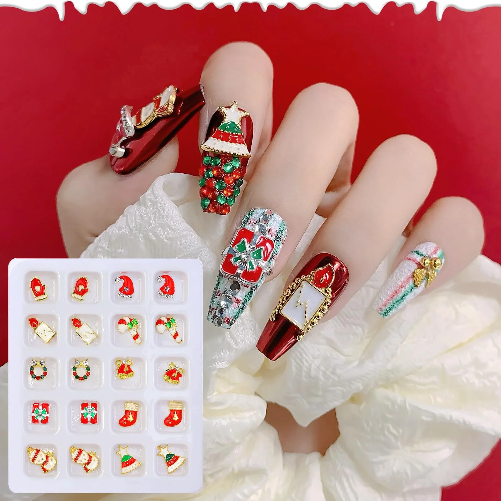 Подвеска Ёлка/Снеговик/Снежинка 3D 20шт, фото №3 Подвеска Ёлка/Снеговик/Снежинка 3D 20шт, фото №3