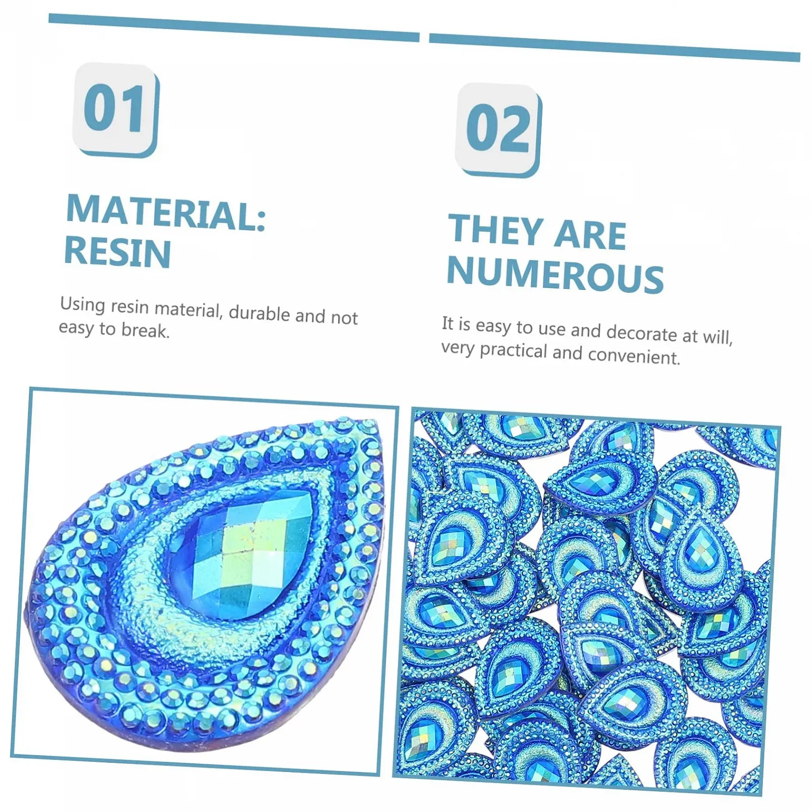 Набір Декоративні Діаманти DNCING Nupsis Garming the Weddi Ювелірні Вироби Плоска Основа Намистини, фото №3