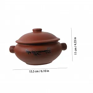 Кастрюля керамическая термостойкая для супа и каш с крышкой synthetic.ua - Фото 1