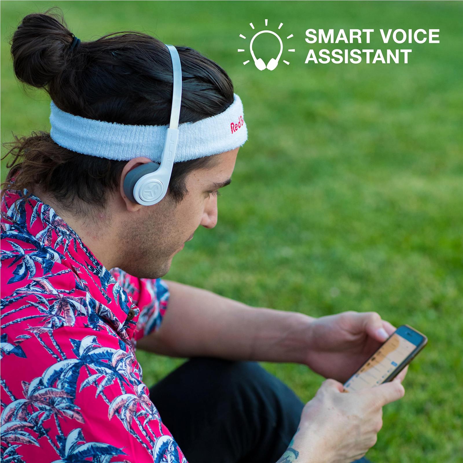 Кабельні навушники JLab Rewind Retro - Bluetooth навушники з 12 годинами автономної роботи, Custom EQ3 Sound, Чорний, фото №6