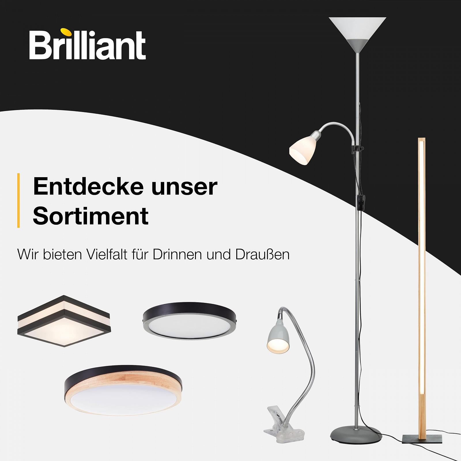 Настільна лампа Brilliant RGB LED 50 см з музичним сенсором та пультом 65 лм Чорна, фото №8