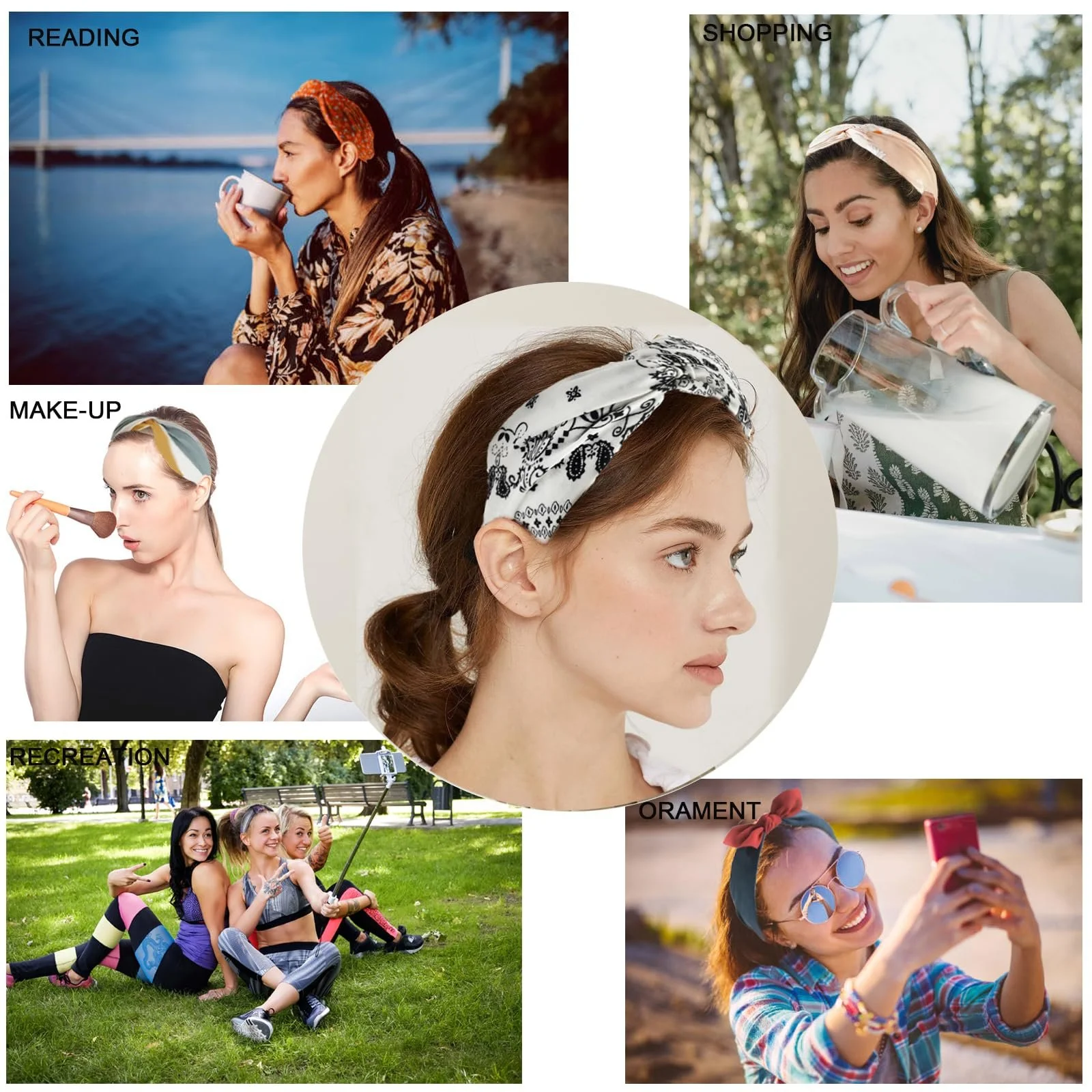 Обруч 3 шт Богемский стиль, фото №4