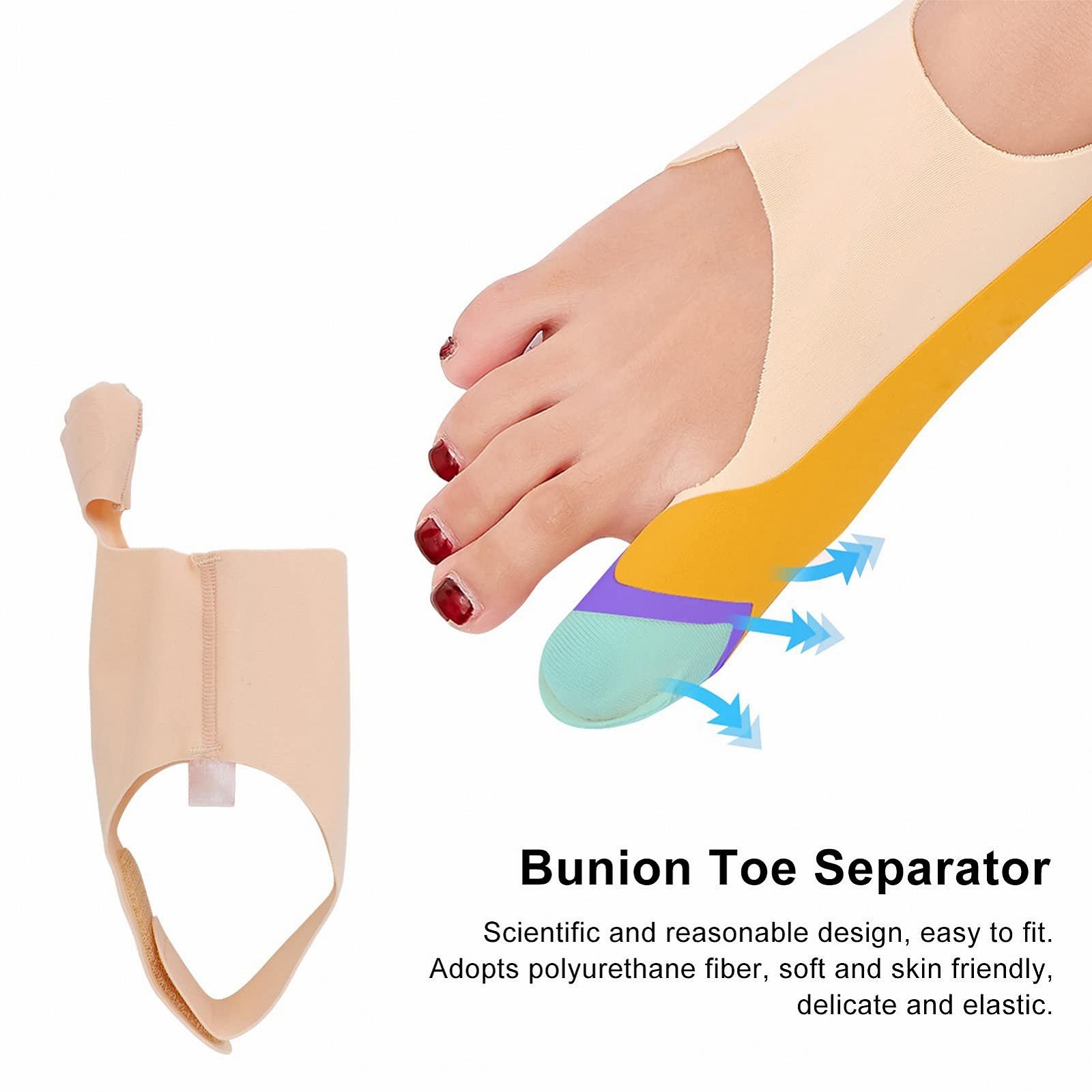 Корректор большого пальца стопы Регулируемый Hallux Valgus Обезболивание Полиуретановое волокно, фото №2