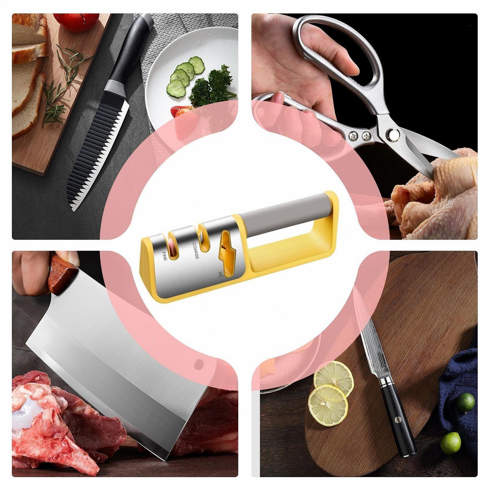 Точило для ножиць V-подібна кухонна побутова універсальна, фото №4