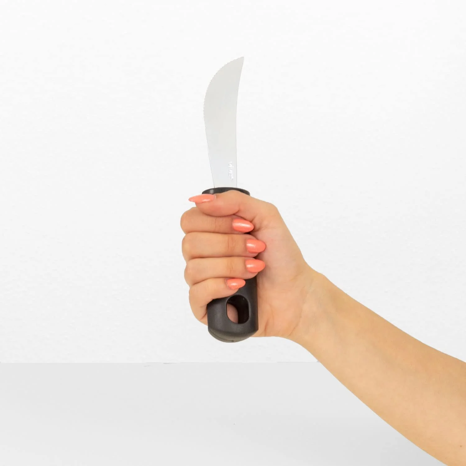 Ергономічні столові прибори Набір з потовщеною гумовою ручкою 3 предмети: ложка, виделка, ніж, фото №4