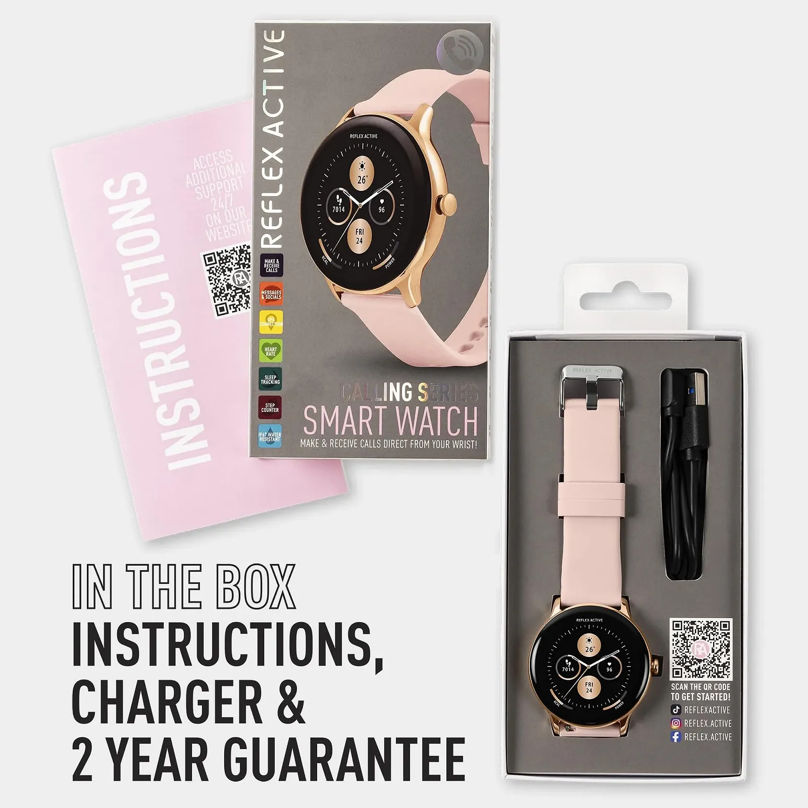 Розумний годинник Pink Reflex Active Series 22 RA22-2184, фото №5