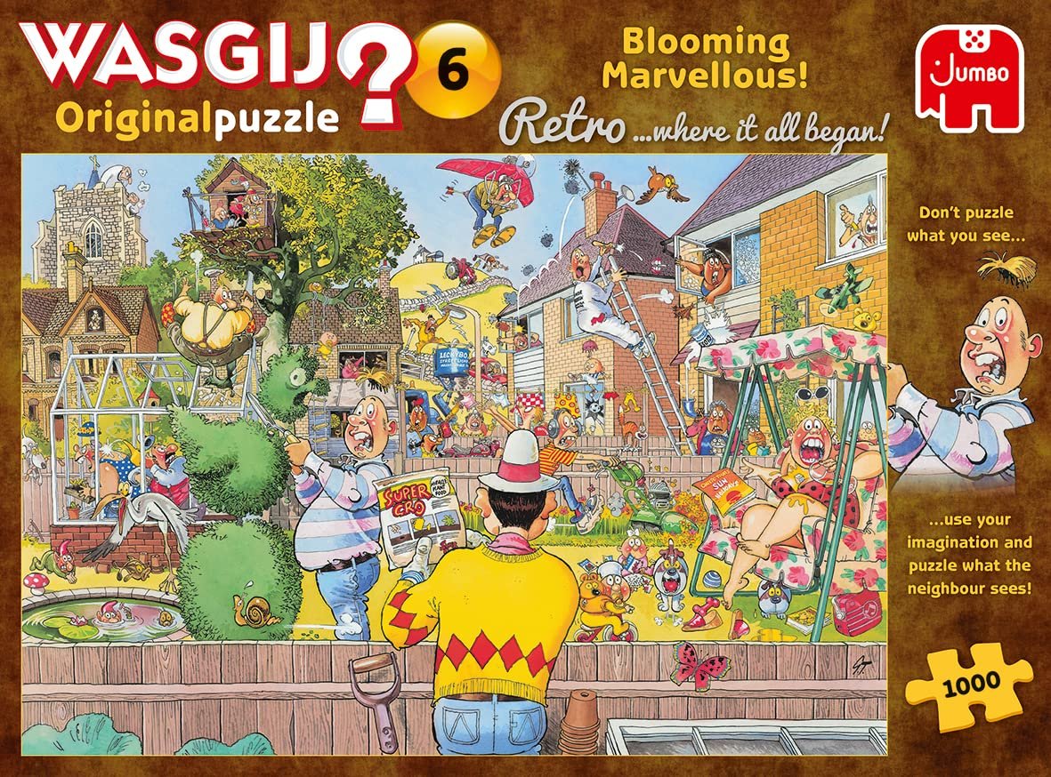 Пазл Jumbo Spiele Wasgij Retro Original 6 Blooming Splendour! 1000 деталей для дорослих, фото №4 Пазл Jumbo Spiele Wasgij Retro Original 6 Blooming Splendour! 1000 деталей для дорослих, фото №4