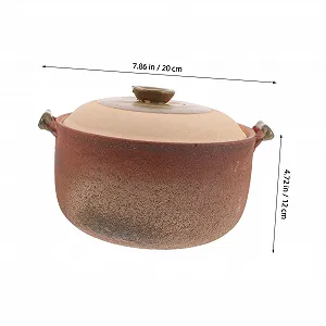 Кастрюля TIDTALEO Terracotta с ручкой глиняная synthetic.ua - Фото 1