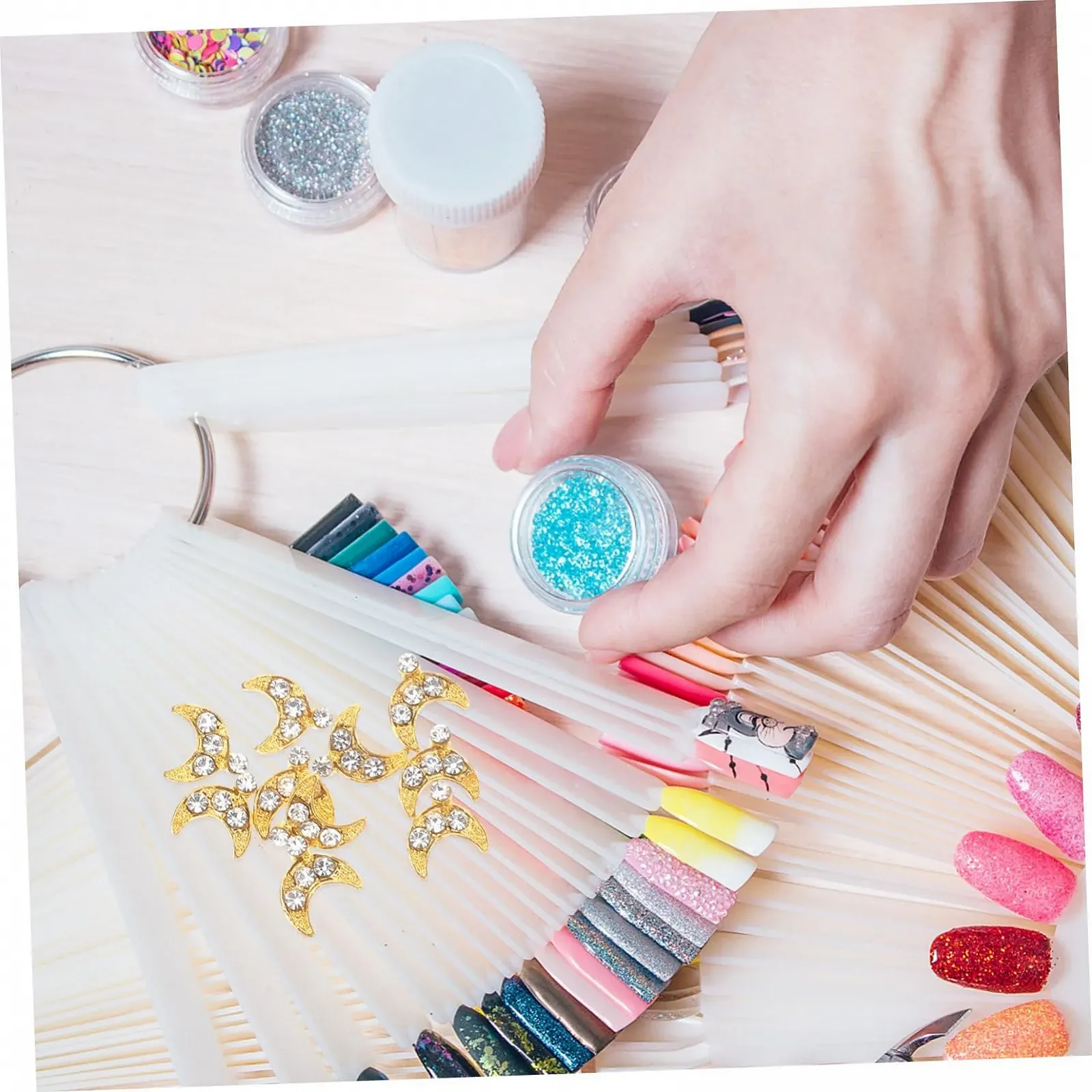 Стрази Металеві Healeved, набір, набір прикрас, 150 шт., фото №3