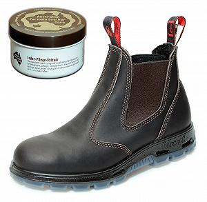 Ботинки рабочие Redback USBOK с защитой из Австралии со стальным носком - Унисекс, Claret Brown synthetic.ua - Фото 1