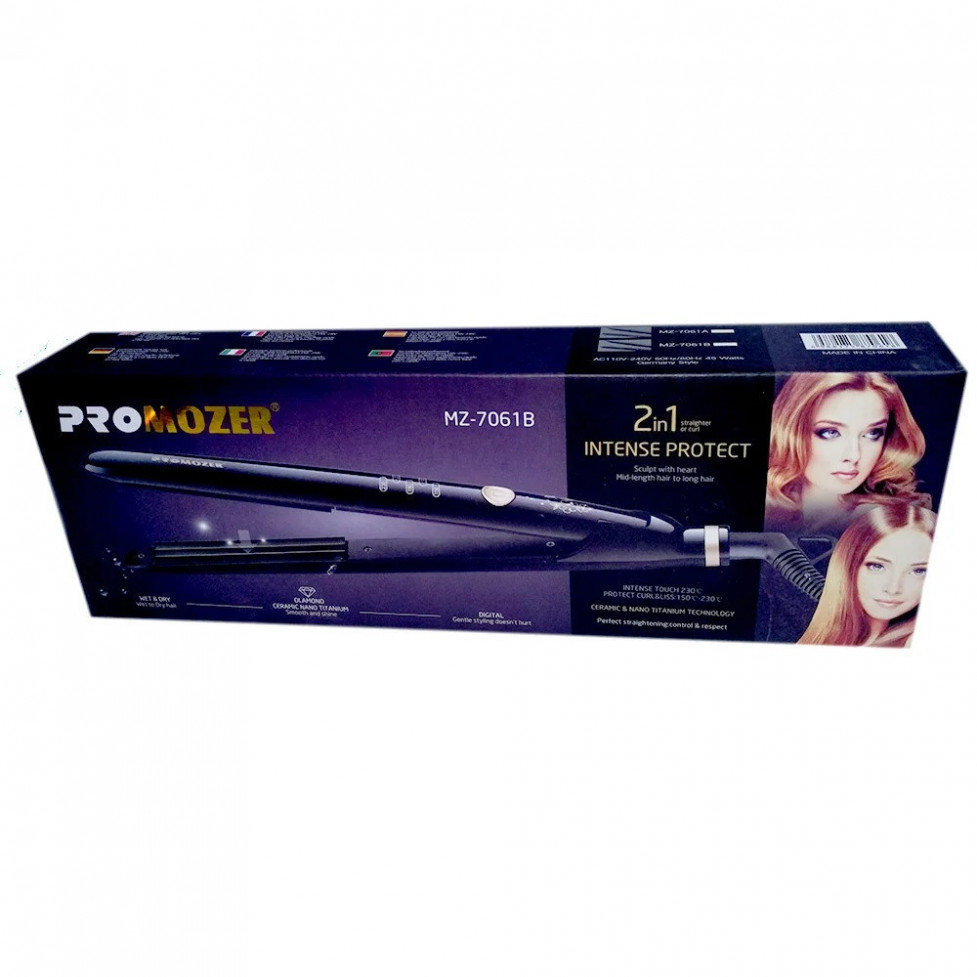 Утюжок-гофре для волосся PROMOZER PM-7061, 45 Вт 150-230С, фото №3