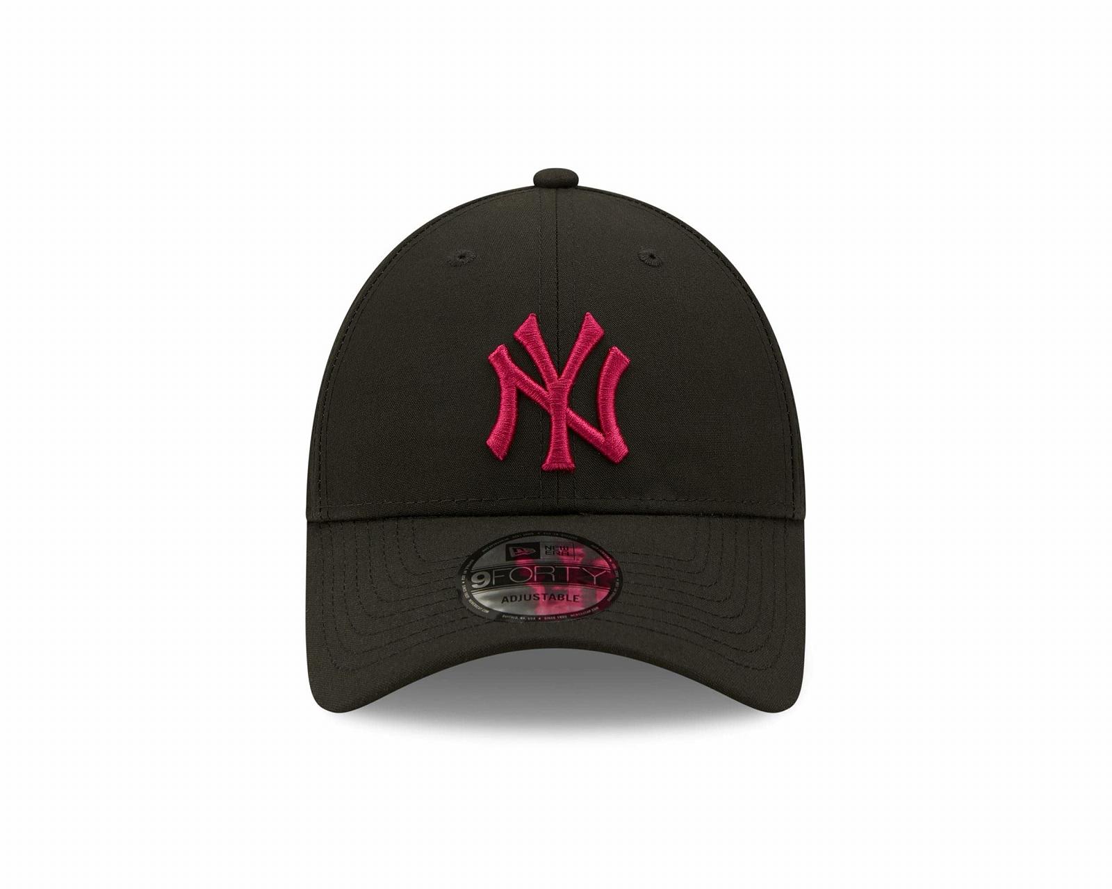 Бейсболка New Era New York Yankees MLB League Essential 9Forty регулируемая Черная, фото №2
