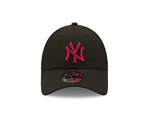 Бейсболка New Era New York Yankees MLB League Essential 9Forty регулируемая Черная synthetic.ua - Фото 1