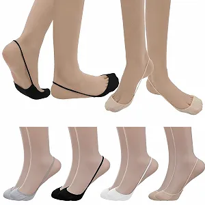 Шкарпетки наднизькі непомітні 8 пар, М'які балетки - Фото 1