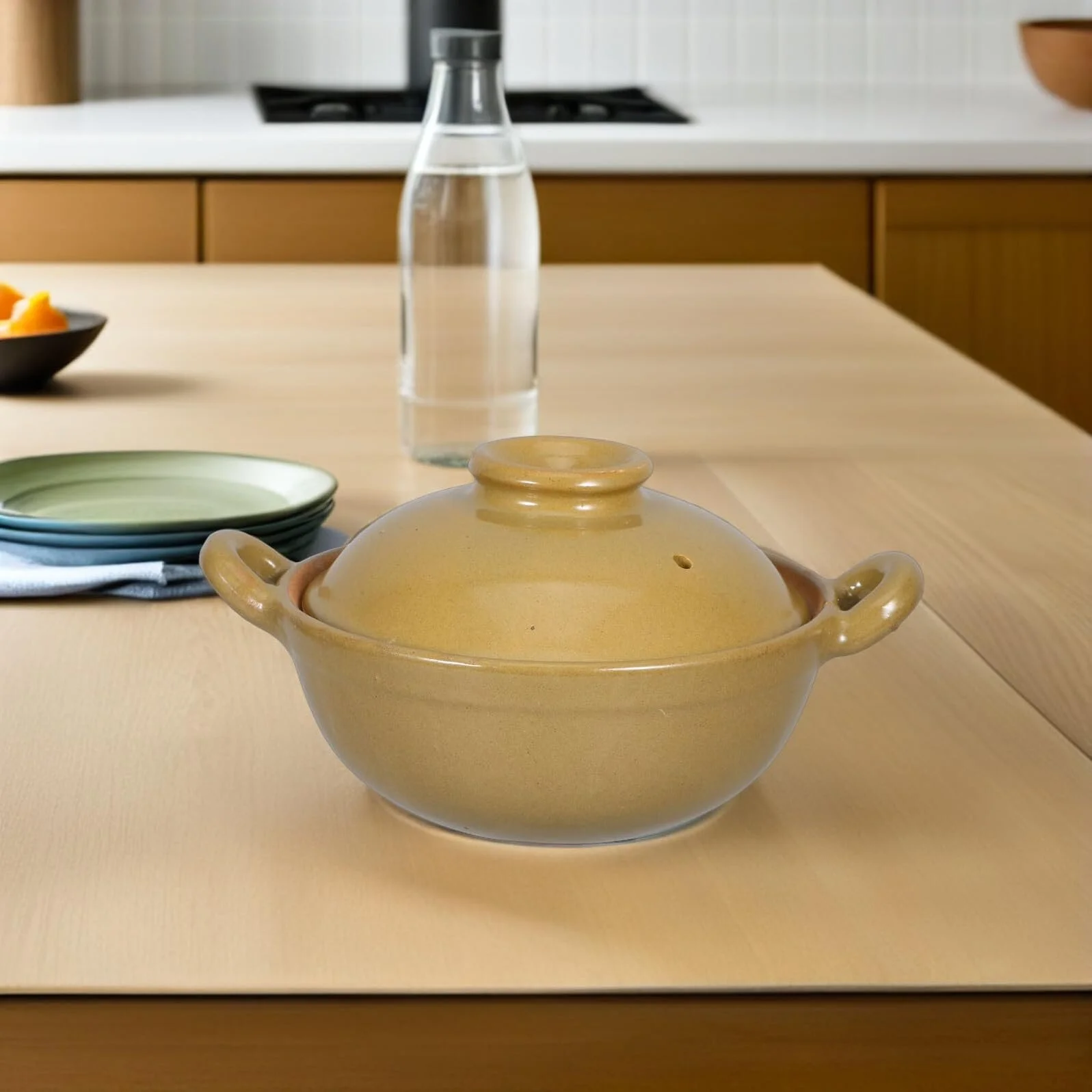 Каструля Sosoport Traditional Ceramic з подвійними ручками антипригарна маленька термостійка, фото №7