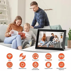 Цифровая фоторамка 10.1 дюйма WiFi 64 GB 1280 x 800 IPS LCD synthetic.ua - Фото 1
