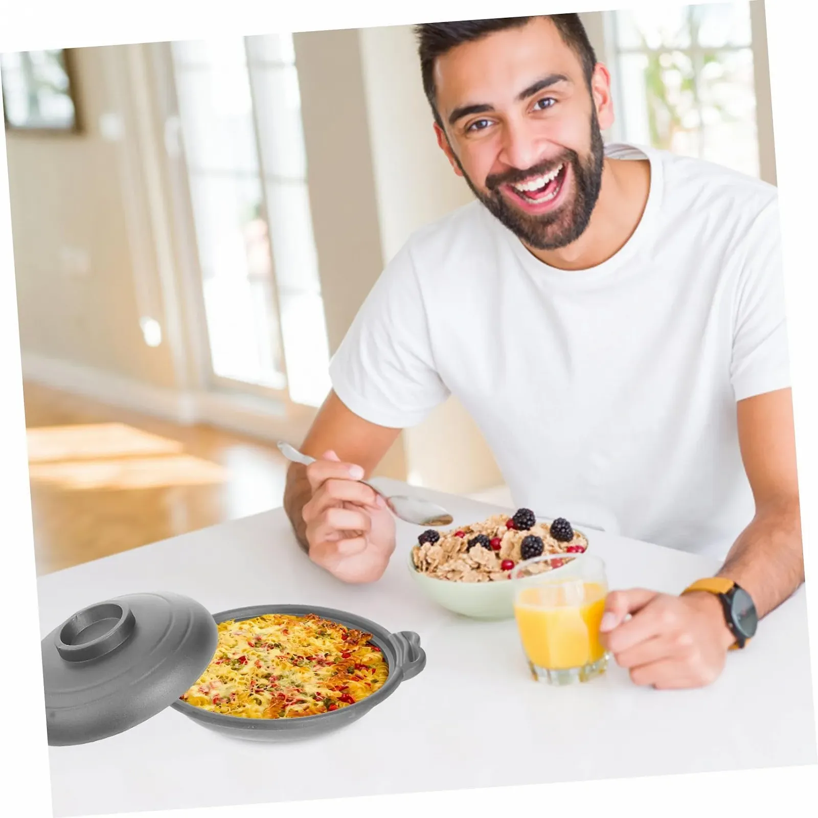 Каструля для запікання керамічна глиняна термостійка антипригарна без покриття, фото №9