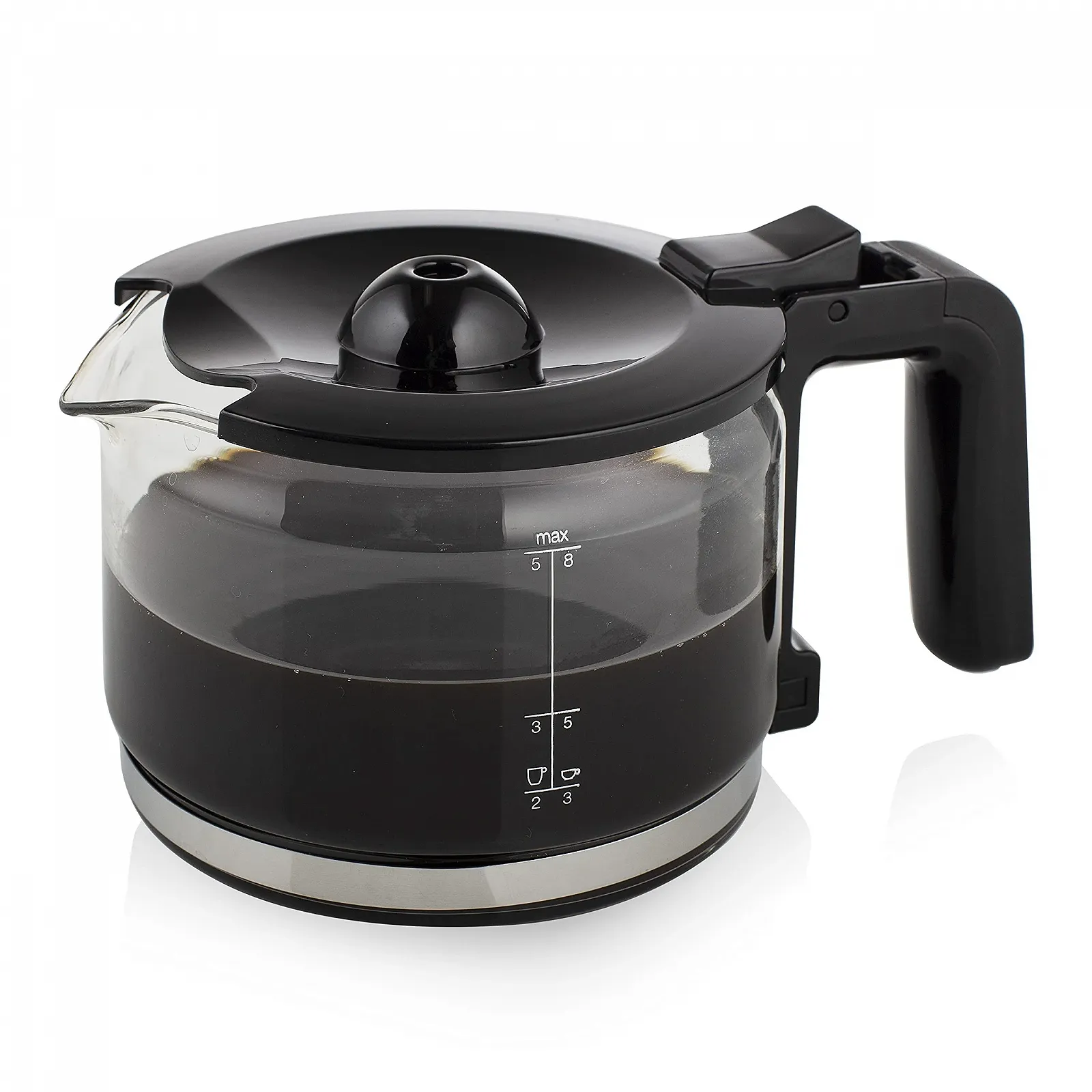 Крапельна кавоварка Princess 246030 0.75 л 8 чашок 600 Вт Чорний, Сріблястий, фото №3