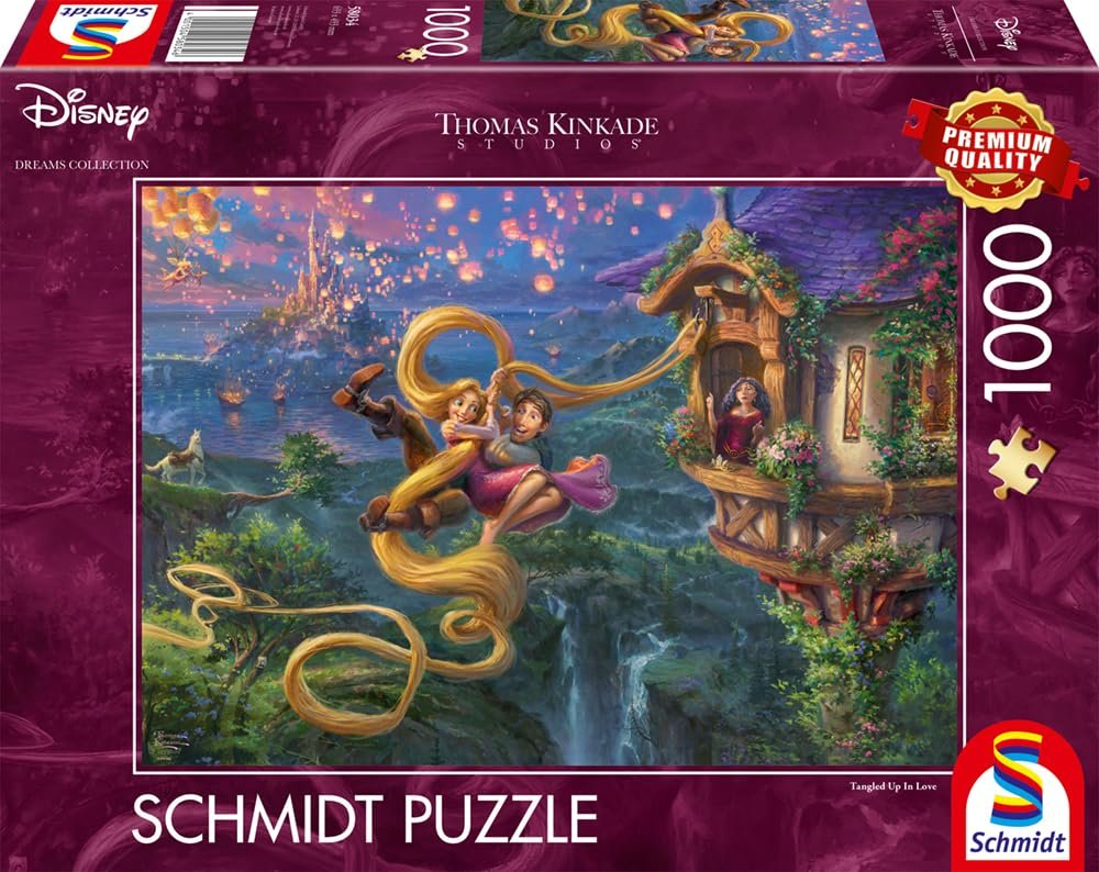 Пазл Schmidt Spiele Thomas Kinkade Disney Rapunzel Tangled up in Love 58034 1000 элементов, фото №4 Пазл Schmidt Spiele Thomas Kinkade Disney Rapunzel Tangled up in Love 58034 1000 элементов, фото №4