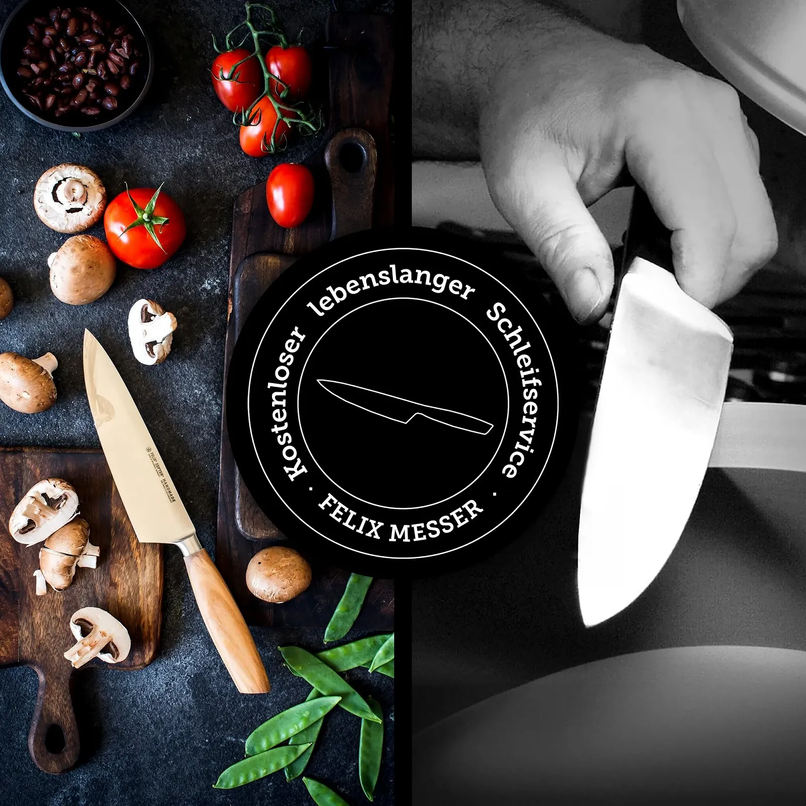 Ніж кухонний Felix Solingen 981012 S Дерево, копчений дуб, лезо 12 см, фото №3 Ніж кухонний Felix Solingen 981012 S Дерево, копчений дуб, лезо 12 см, фото №3