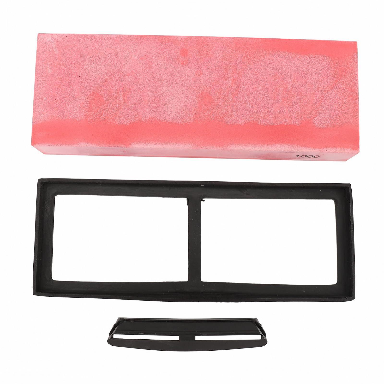 Точильний камінь для ножів з оксиду алюмінію зернистість 1000 з нековзною основою, фото №6