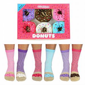 Носки United Oddsocks Donuts UK 4-8 EUR 37-42 US 6.5-10.5 - Фото 1