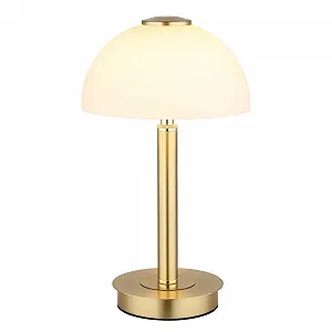 Настольная лампа GLOBO LED Touch Сенсорная Диммер Латунь Стекло Опал 7 Вт 255 лм 18 x 31.5 см - Фото 1