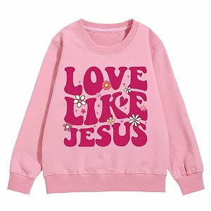 Детский свитшот с графическим принтом Generisch, круглый вырез горловины, длинные рукава, милый пуловер с открытыми плечами synthetic.ua - Фото 1