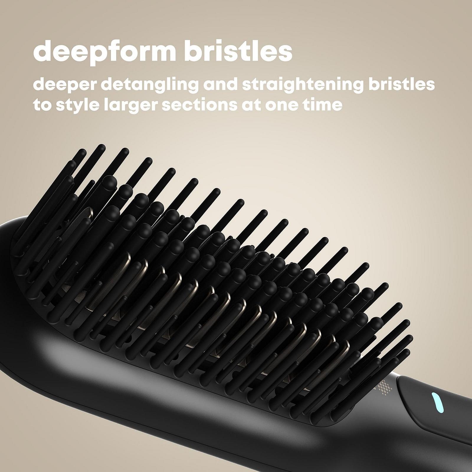 Щітка-випрямляч для волосся REVAMP Deepform 2-в-1 Dry & Styling, фото №4 Щітка-випрямляч для волосся REVAMP Deepform 2-в-1 Dry & Styling, фото №4