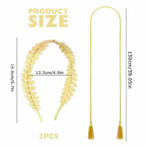 Обруч на голову Богемна Золотий Листок (Золотий, One Size) 2 шт ціна на synthetic.ua - Фото 1 Обруч на голову Богемна Золотий Листок (Золотий, One Size) 2 шт synthetic.ua - Фото 1