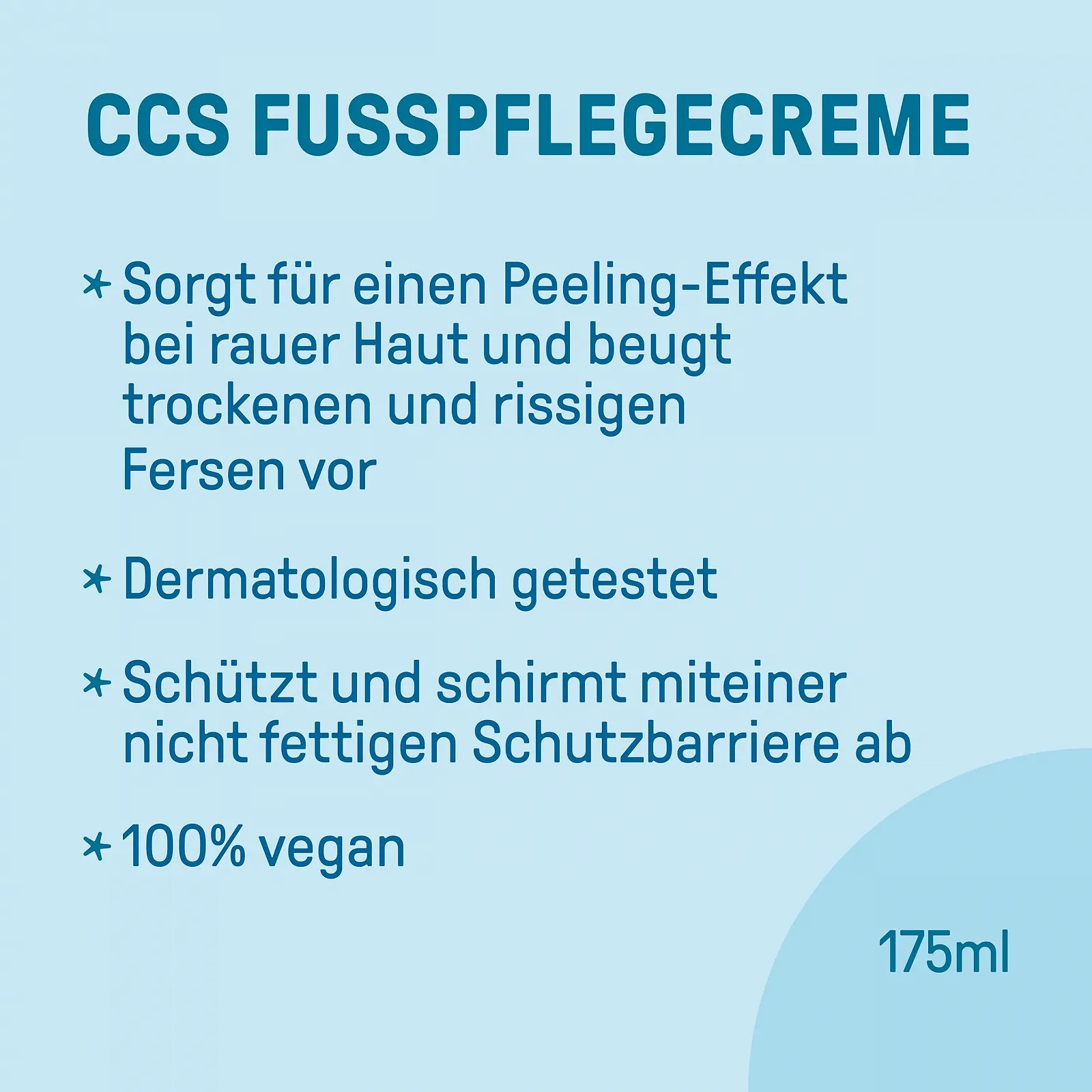 Крем для ног CCS Professional для потрескавшихся пяток и очень сухой кожи с 10% мочевины и маслом эвкалипта, 175 мл, фото №2