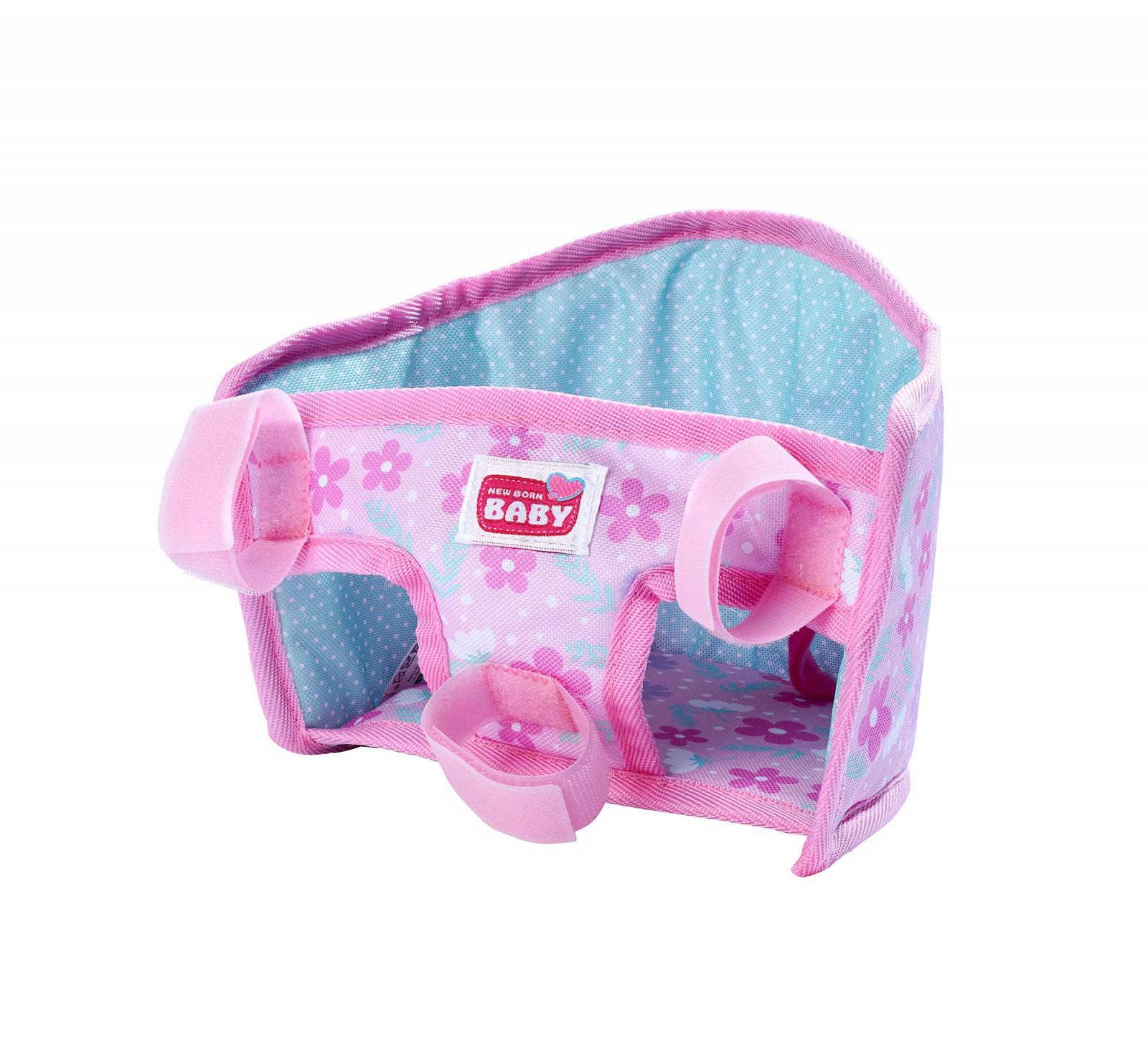 Аксессуары для кукол Simba New Born Baby Велосипедное сиденье с ремнем и Волшебные бутылочки с молоком 12 см, фото №2