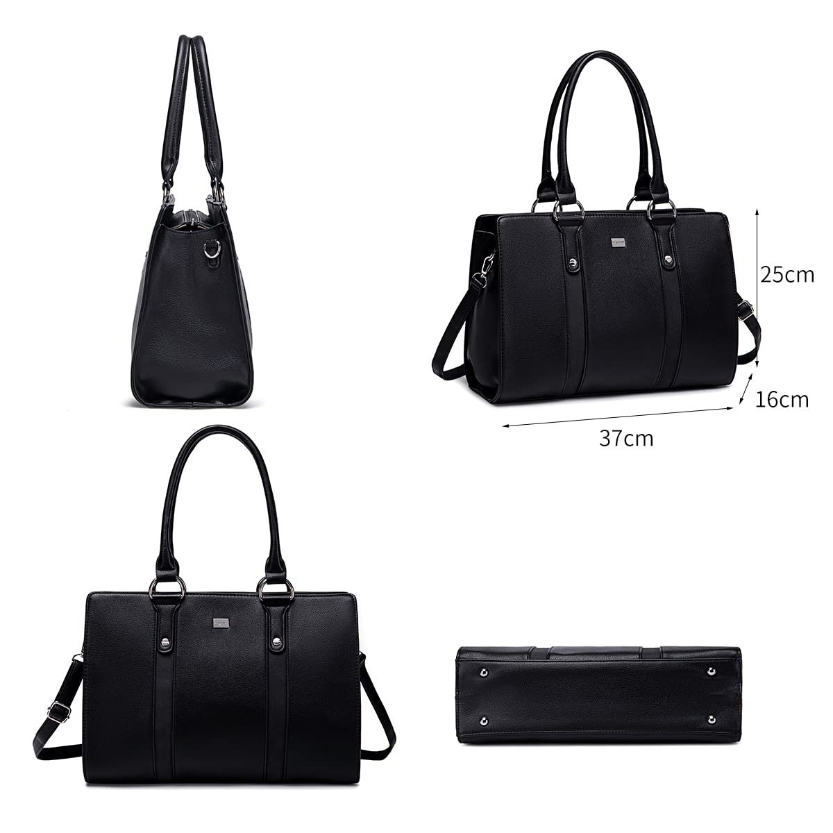 Сумка с верхней ручкой David Jones Большая Тоут, искусственная кожа, многоцветная, черный, фото №5