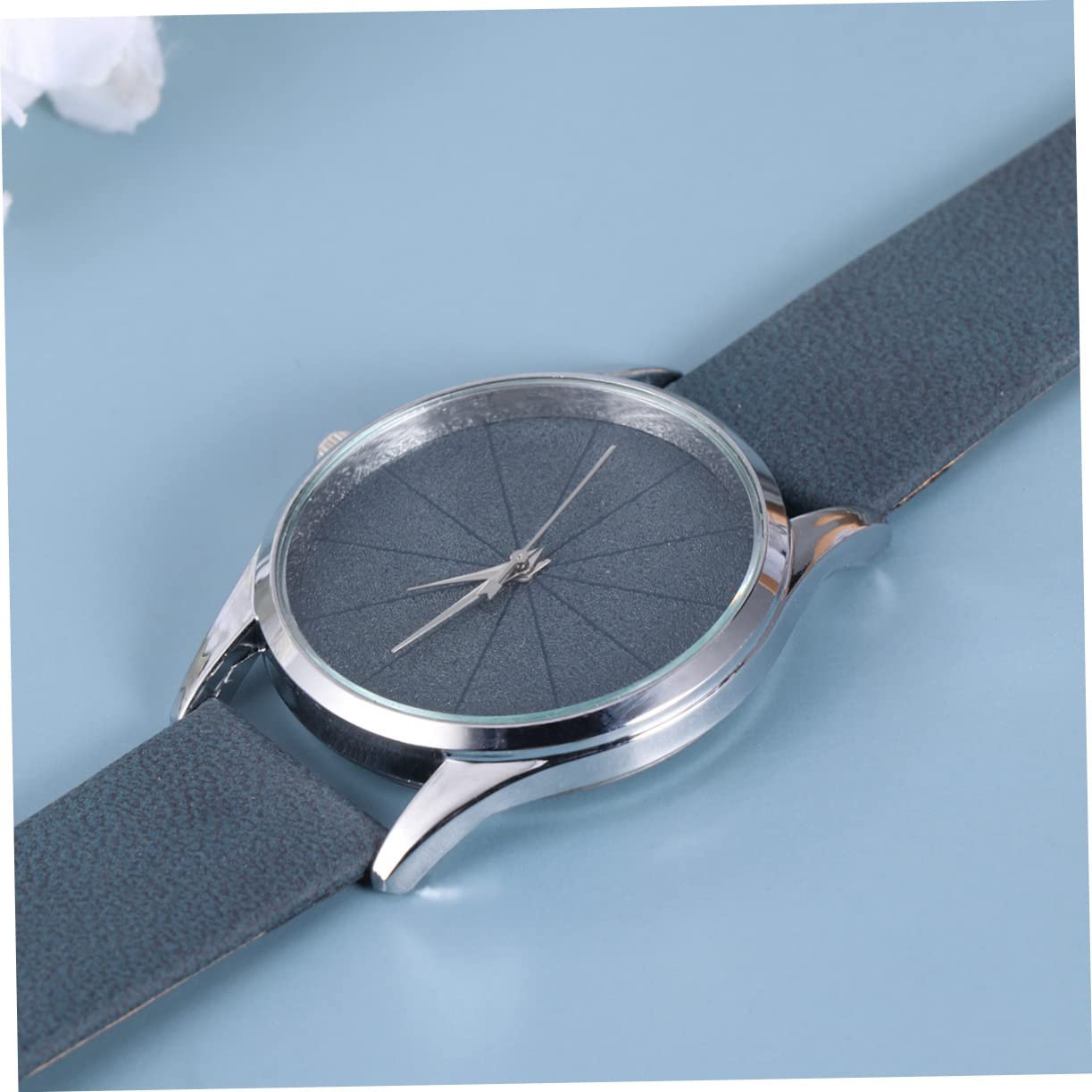 Кварцовий Годинник Beaupretty Жіночий Тонкий Шкіряний Ремінець Мінімалістичний Дизайн Синій, фото №6