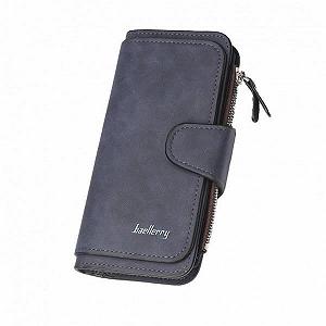 Кошелёк женский Baellerry N2345 искусственная замша Синий джинс - Фото 1