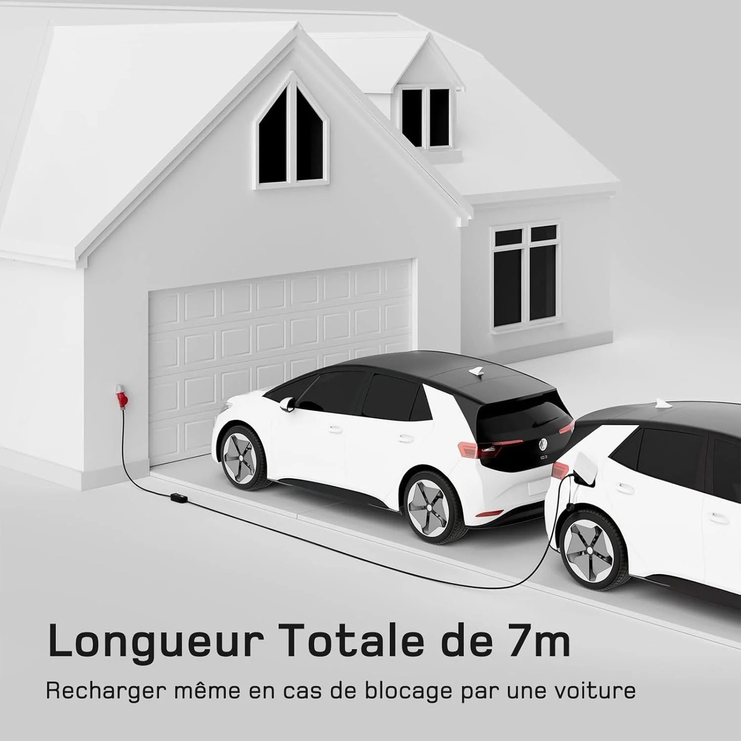 Зарядний пристрій для автомобіля deAccessories deDM2C11BX з дисплеєм / 11 кВт / 7 м / 6-16 A / Black, фото №6