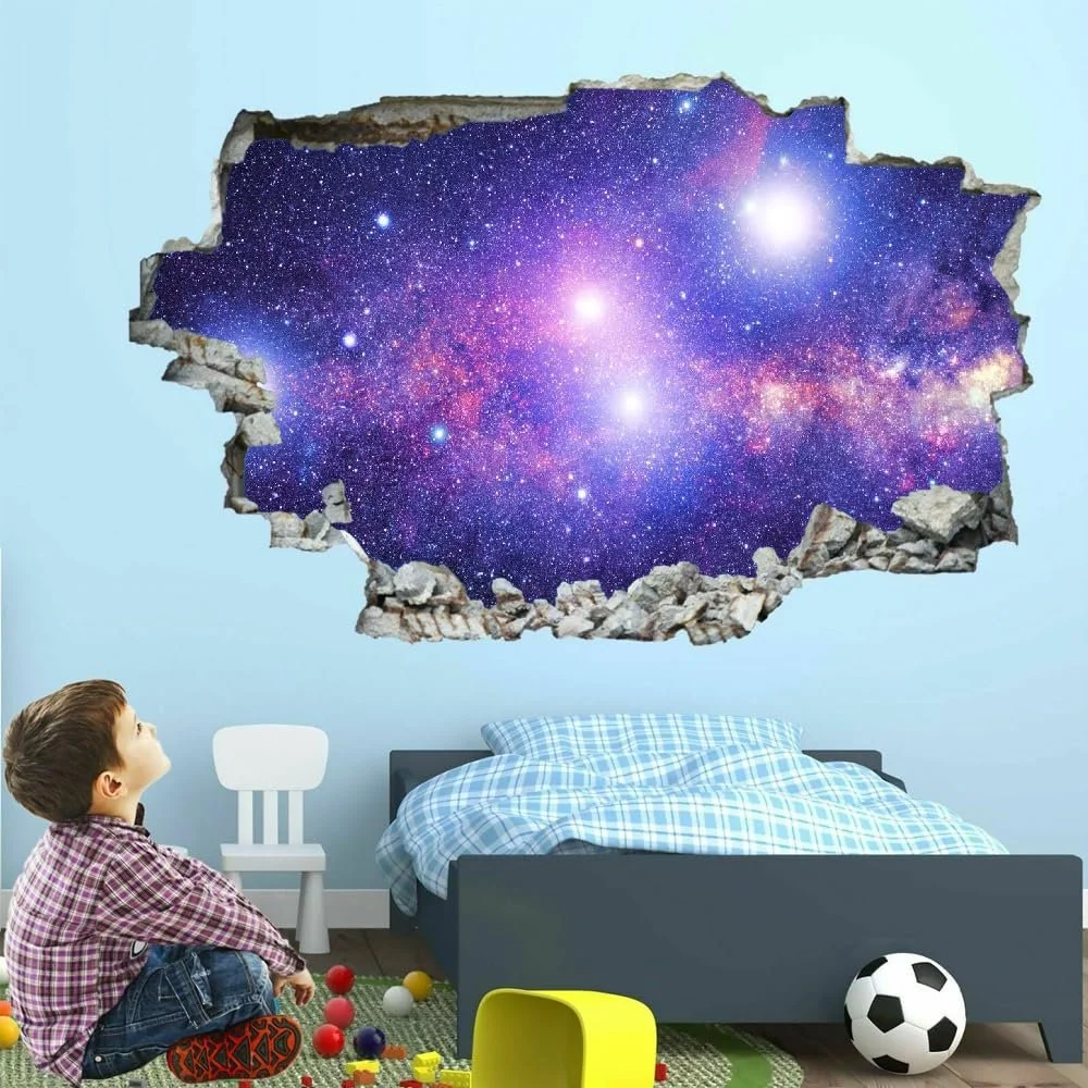 3D наклейка на стіну Galaxy Breakthrough 90 x 60 см Фіолетовий, фото №1 3D наклейка на стіну Galaxy Breakthrough 90 x 60 см Фіолетовий, фото №1